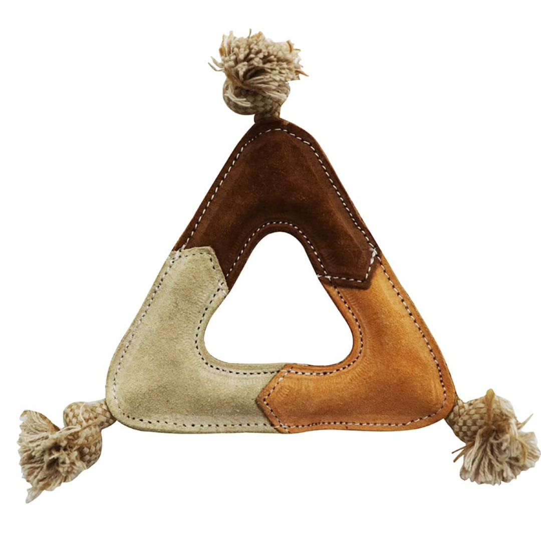 Natural Suede Leather Chew Toy