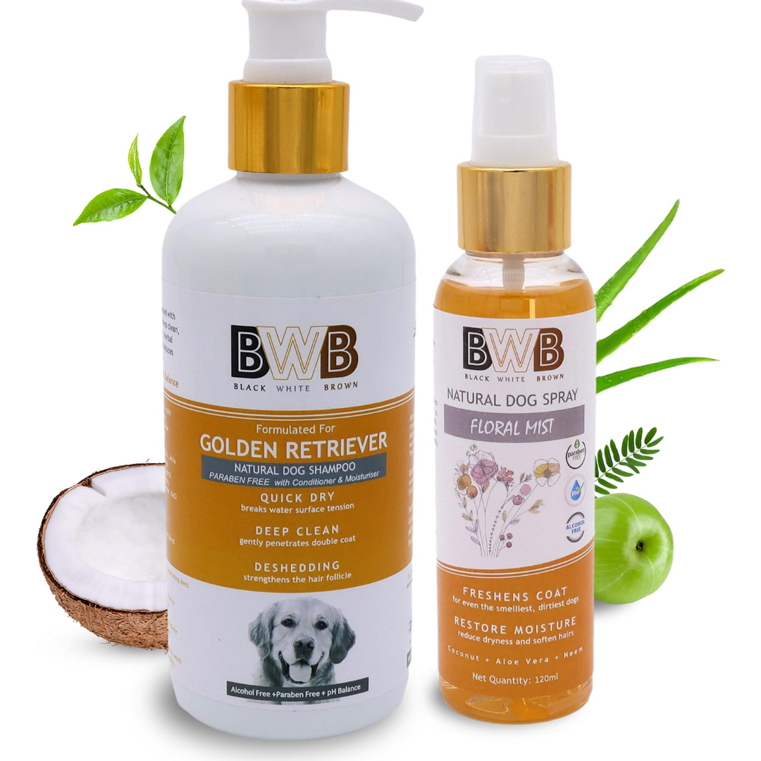 BWB Natural Dog Shampoo for Golden Retrievers