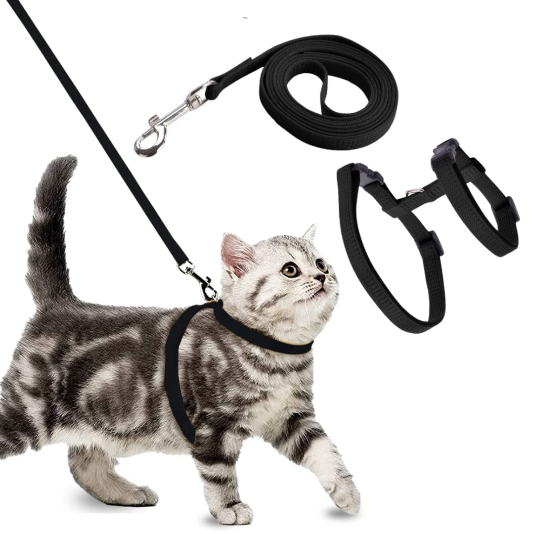 Full Body Cat Harness with Leash Set for Walking
