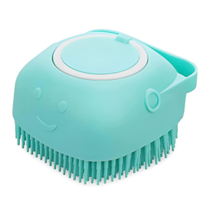 Pet Bath Brush Body Scrubber Shampoo Dispenser