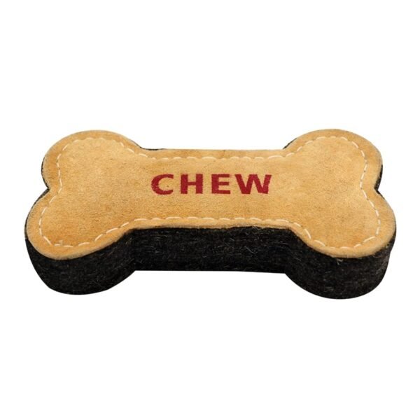 Leather Bone Chew Toy