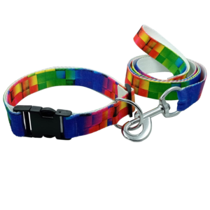 Rainbow Color Collar Set for Small Dogs