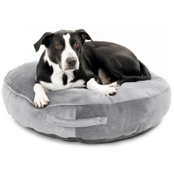 Round Velvet Pet Cushion | Stylish Comfort for Dogs & Cats