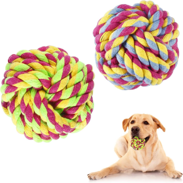 Knotted Ball Cotton Rope Toys