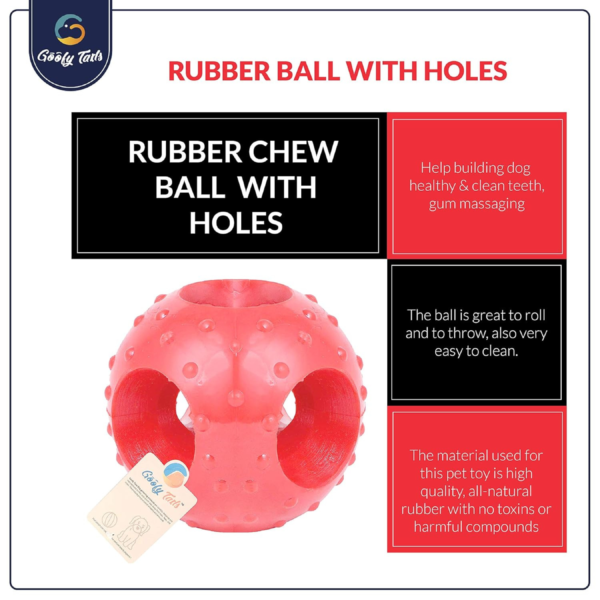 Rubber Hole Ball Chew Toy