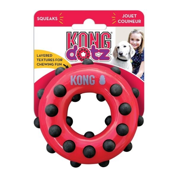 KONG Dotz Circle Dog Toy - Image 3