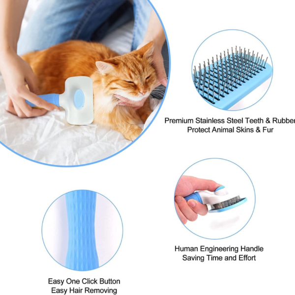 Self-Cleaning Grooming Brush for Pets