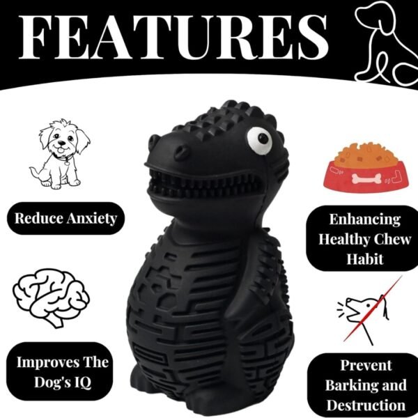 Foodie Puppies Durable Rubber Chew Toy - Dragon Design - Image 4