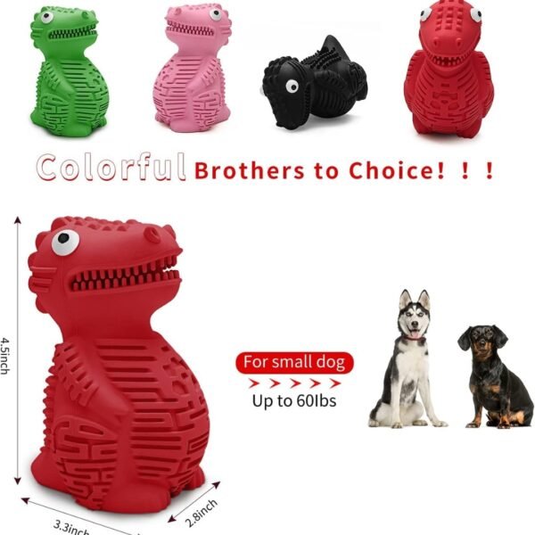 Foodie Puppies Durable Rubber Chew Toy - Dragon Design - Image 5