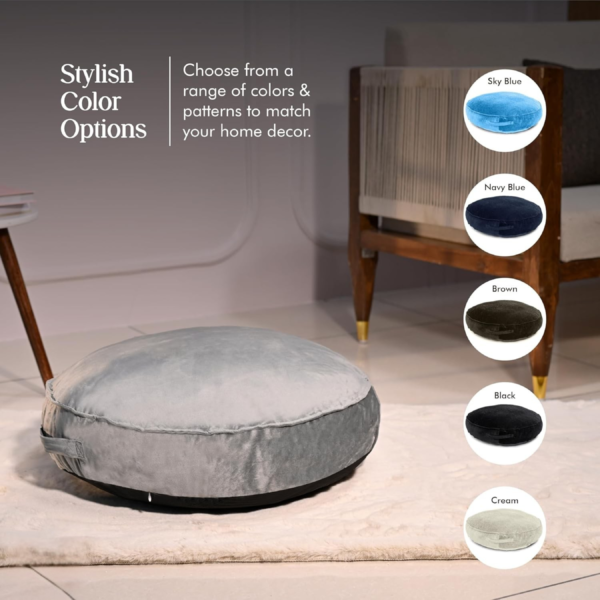 Round Velvet Pet Cushion | Stylish Comfort for Dogs & Cats