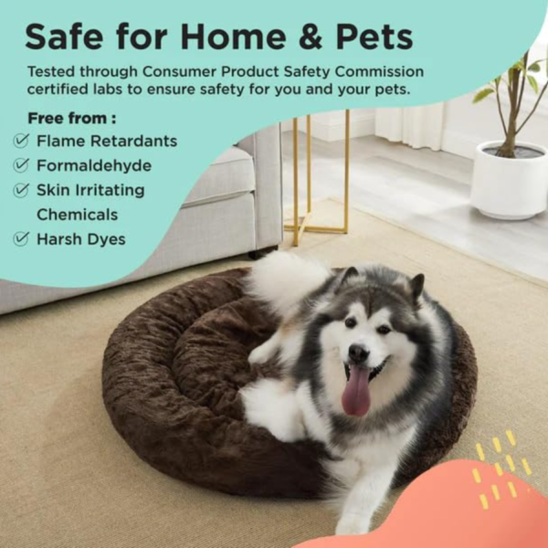 Calming Donut Dog and Cat Bed - Image 6