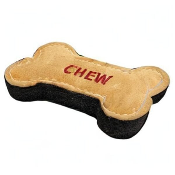 Natural Suede Leather Chew Toy (Bone) for Pets - Image 6