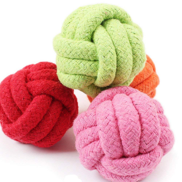 Cotton Rope Knot Ball Toy - Image 2