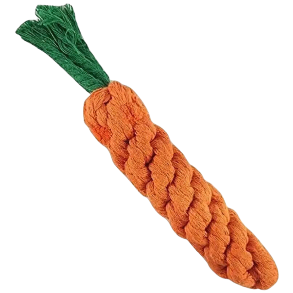 Chew Rope Carrot Toy