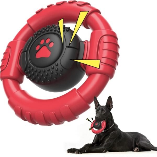 DOBROS Indestructible Squeaky Chew Toy for Large Dogs