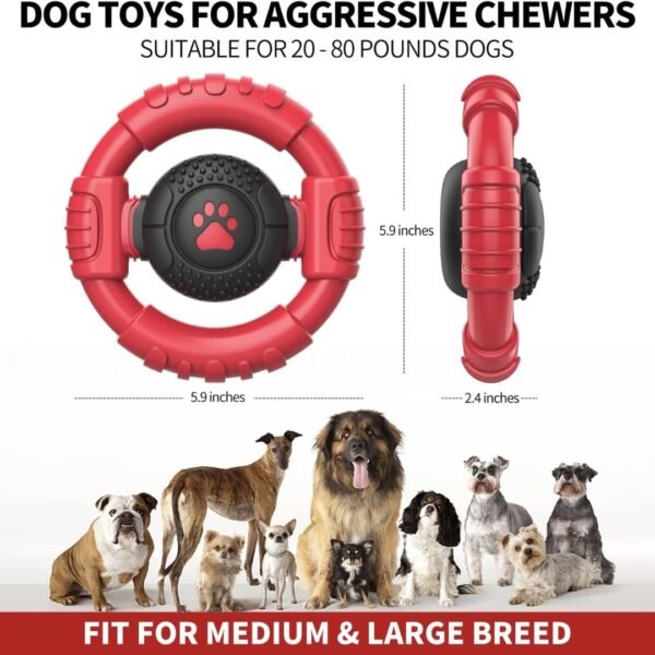 DOBROS Indestructible Squeaky Chew Toy for Large Dogs - Image 7